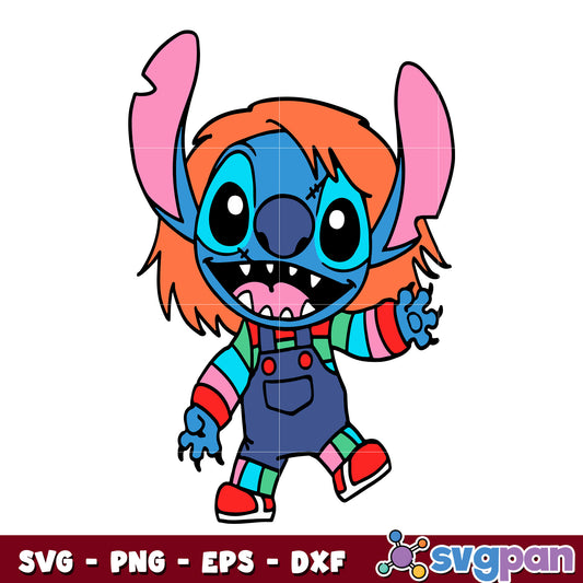Stitch Chucky Good Guy svg