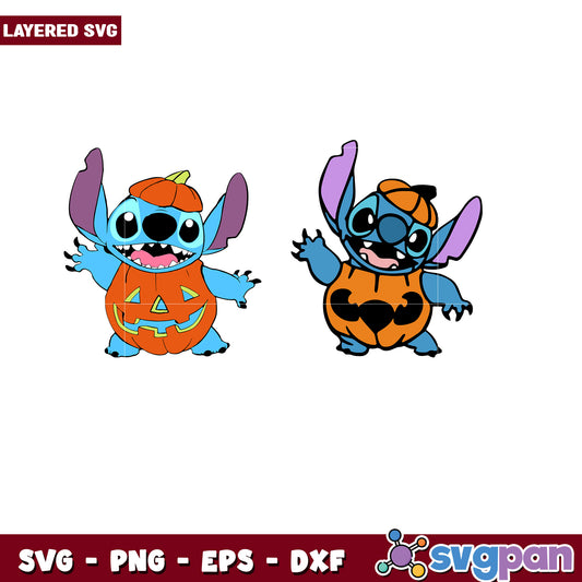 Stitch Halloween SVG Bundle