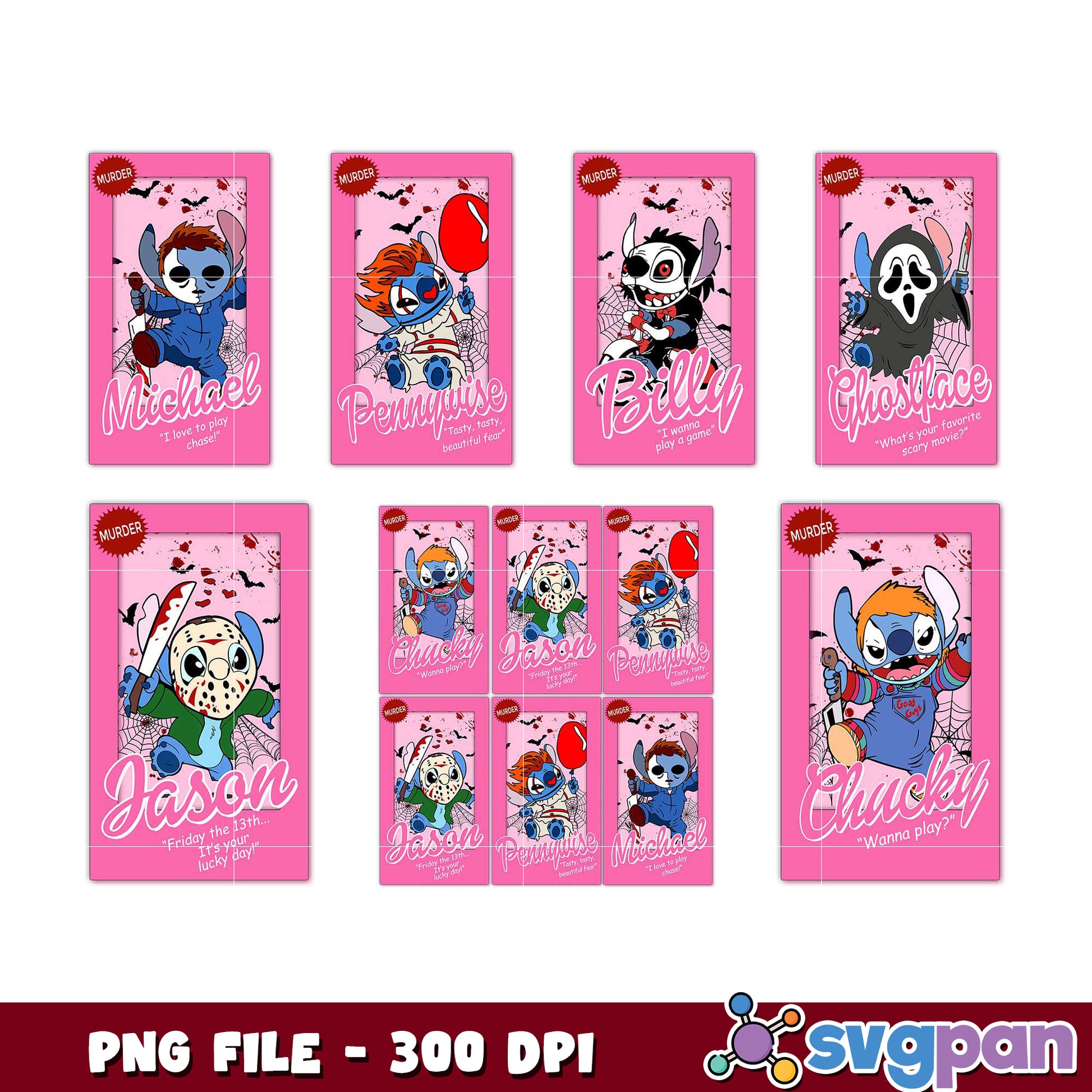 Stitch Horror Movie Bundle PNG