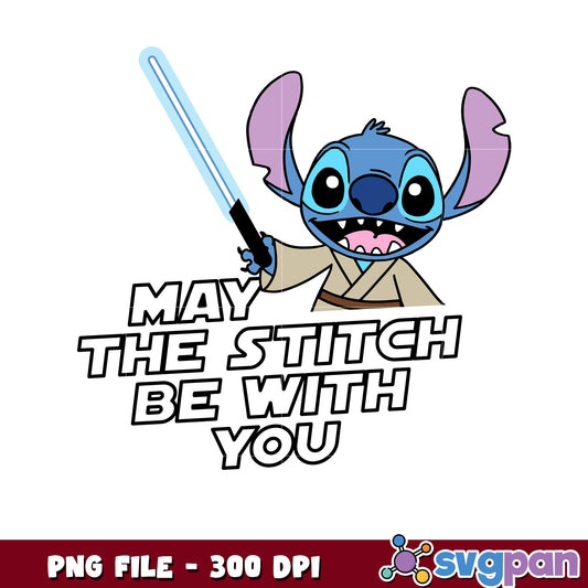 Stitch Jedi PNG May the Stitch Be With You