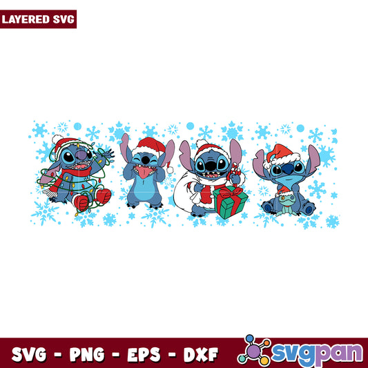 Stitch Merry Christmas svg, disney world svg, christmas design svg