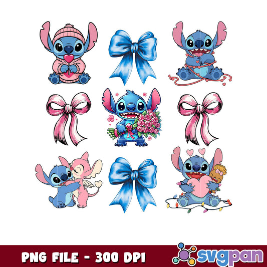 Stitch PNG Collection for Crafts, Cute Designs for Lovers
