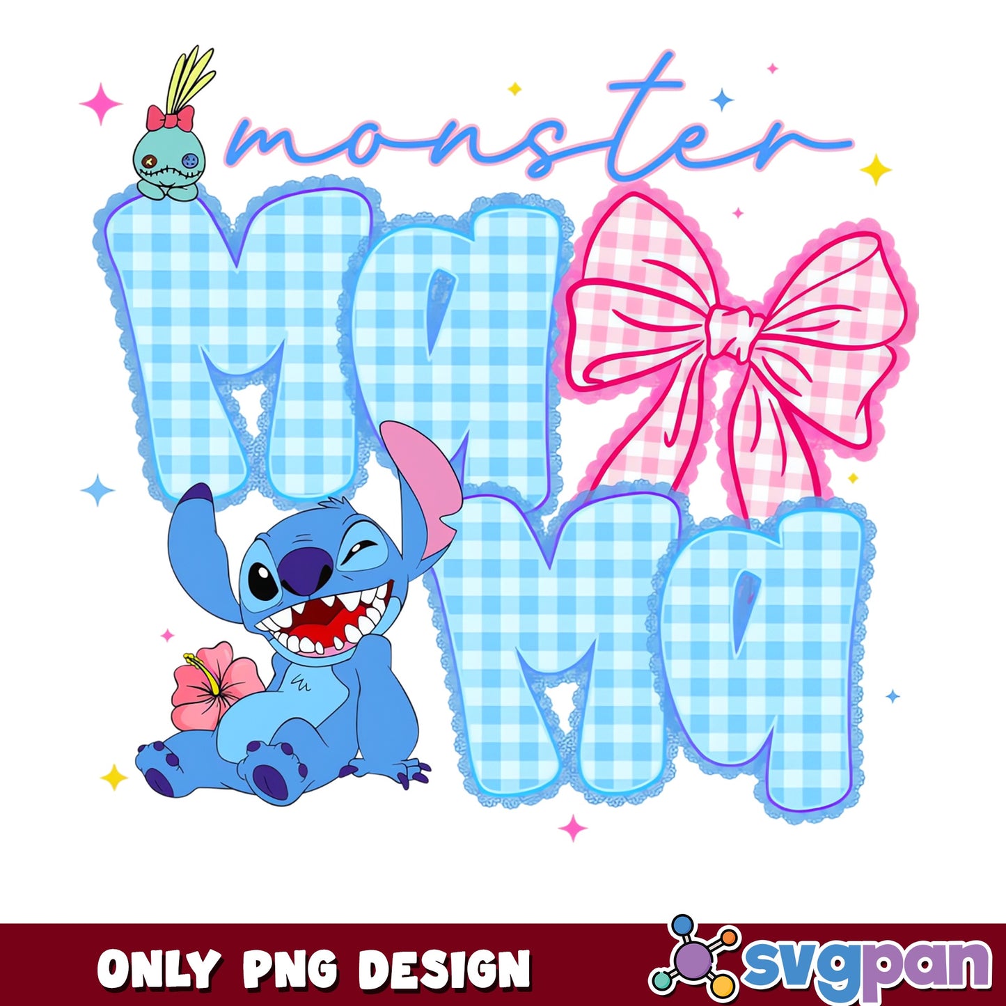 Stitch Monster Mama PNG, Lilo And Stitch Mom PNG, Disney PNG