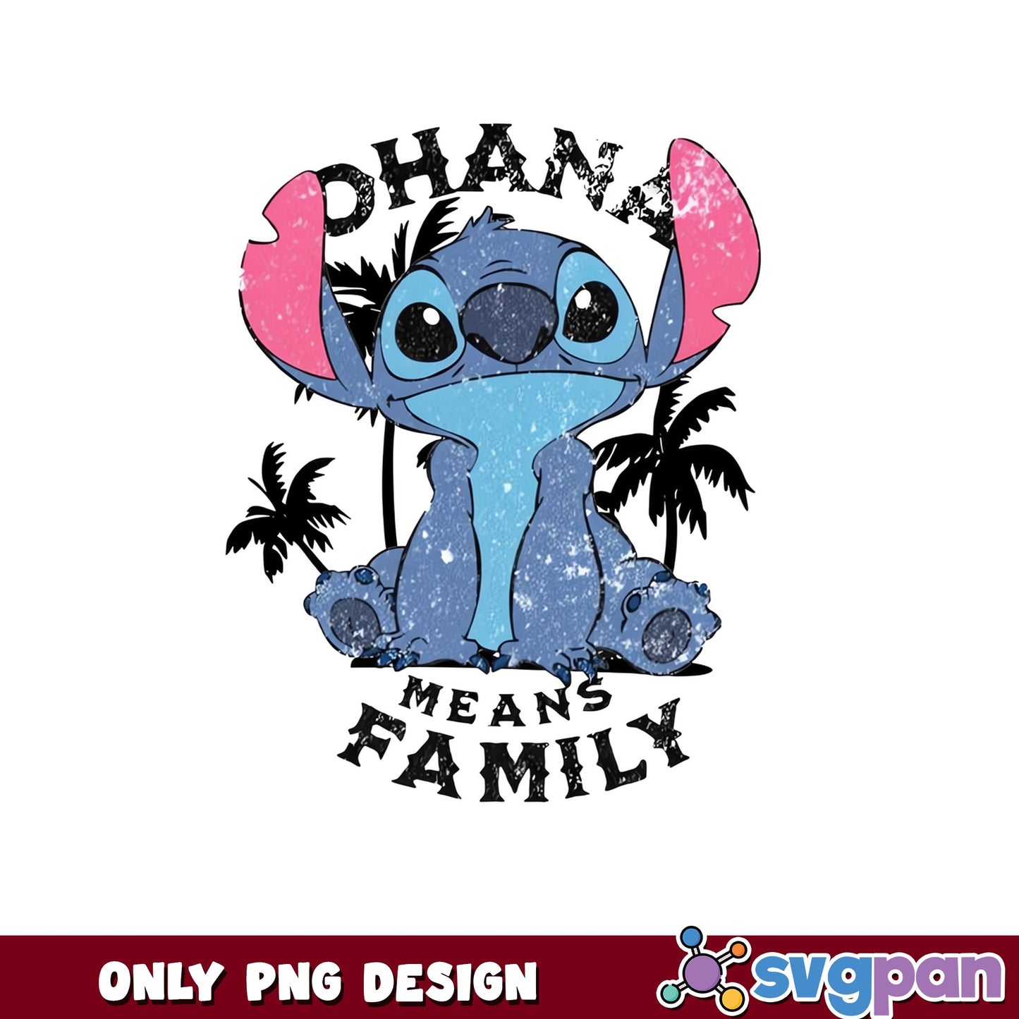 Stitch Ohana Means Family PNG, Lilo And Stitch PNG, Disney PNG
