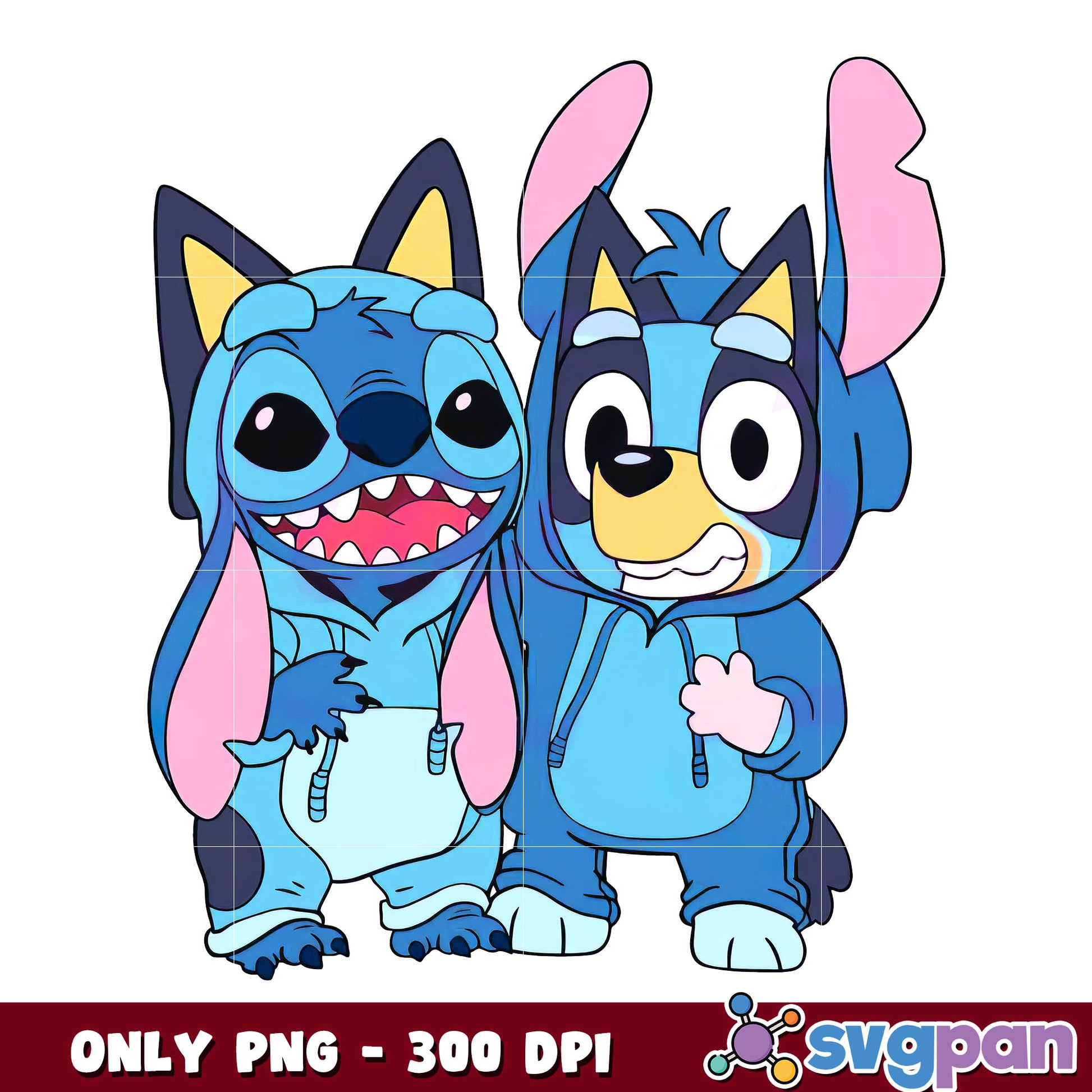 Disney stitch and bluey png