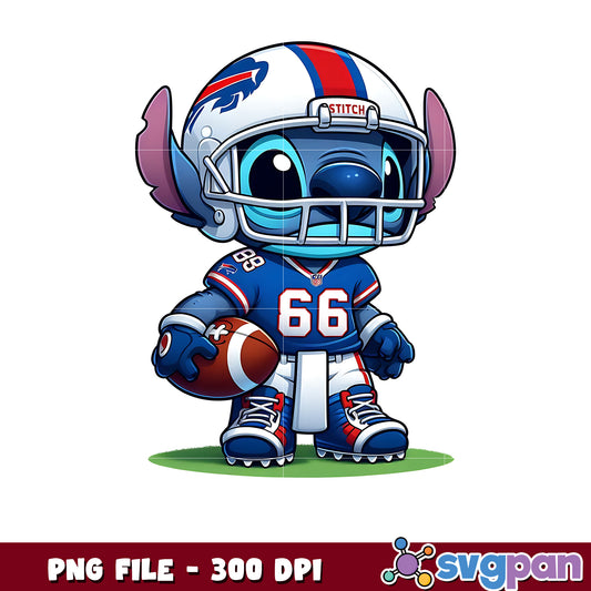 Stitch buffalo bills png, nfl design png, american football png