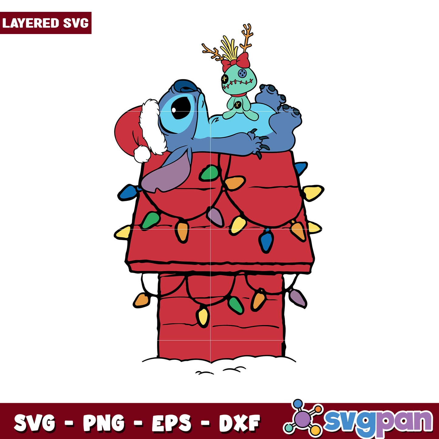 Stitch christmas design svg, disney world svg, christmas design svg