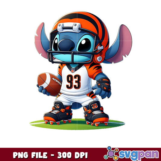 Stitch cincinnati bengals stitch png, nfl scores png, nfl png