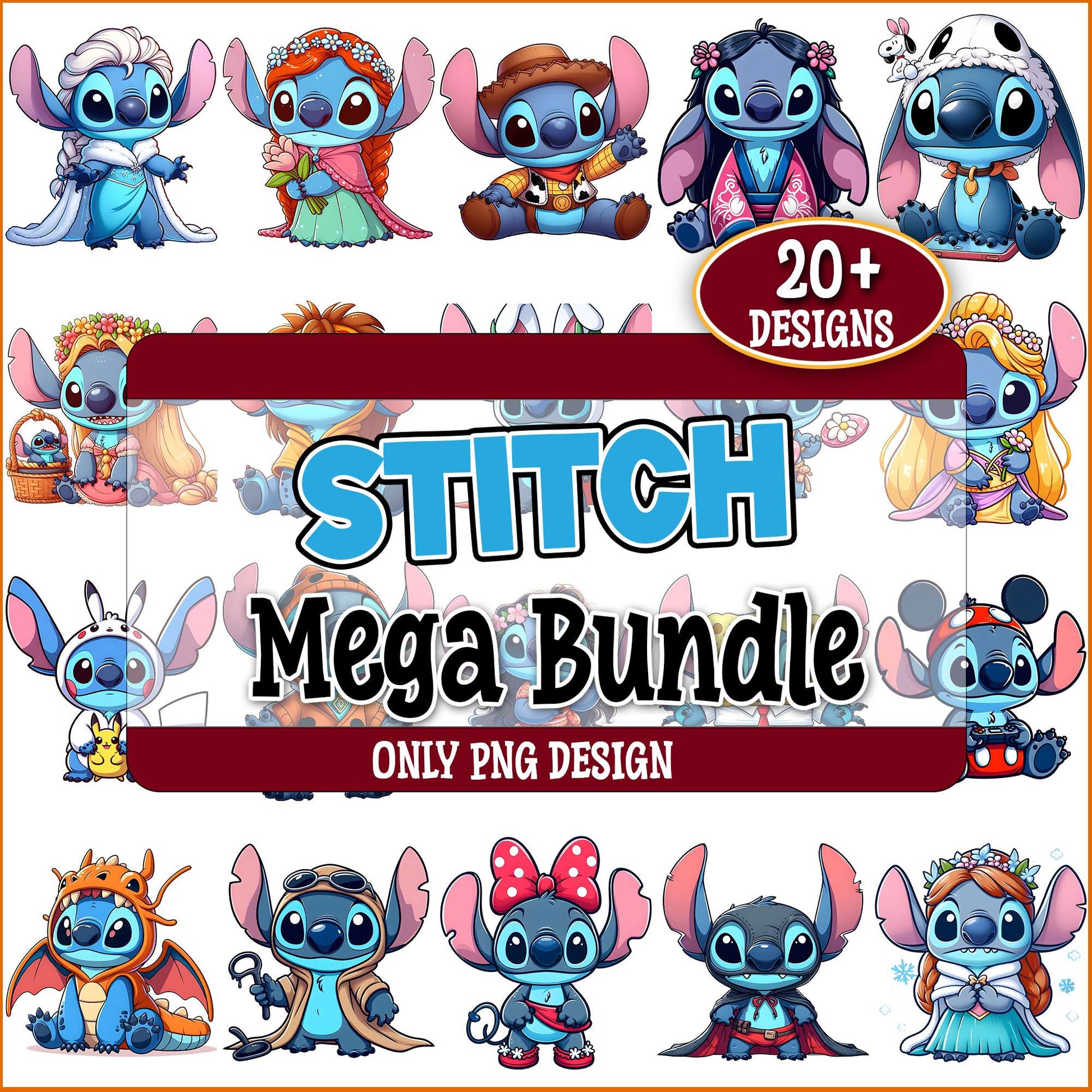 Stitch costume design png bundle