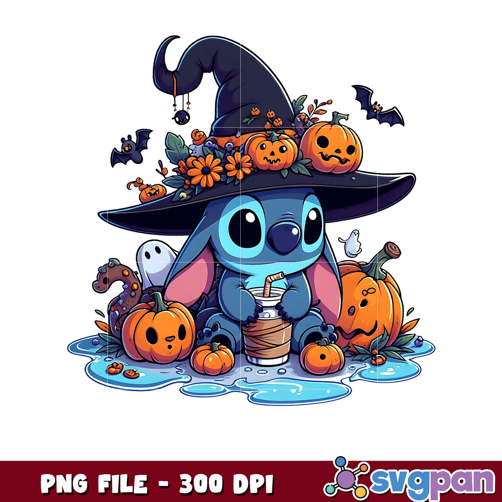 Stitch cute design png, halloween costumes png, spirit halloween png