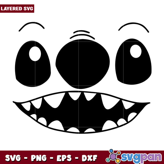 Stitch face design svg, lilo and stitch toys svg, lilo and stitch movie svg