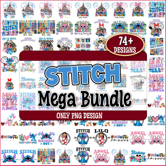 Stitch fluffy png bundle