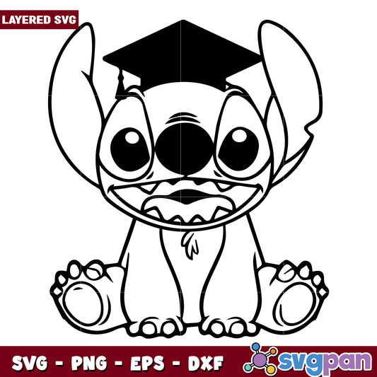 Stitch graduated design svg, cute stitch toys svg, lilo and stitch svg