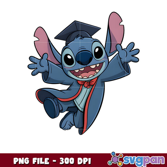 Stitch graduated png, stitch memes funny​  png, class of 2025 png