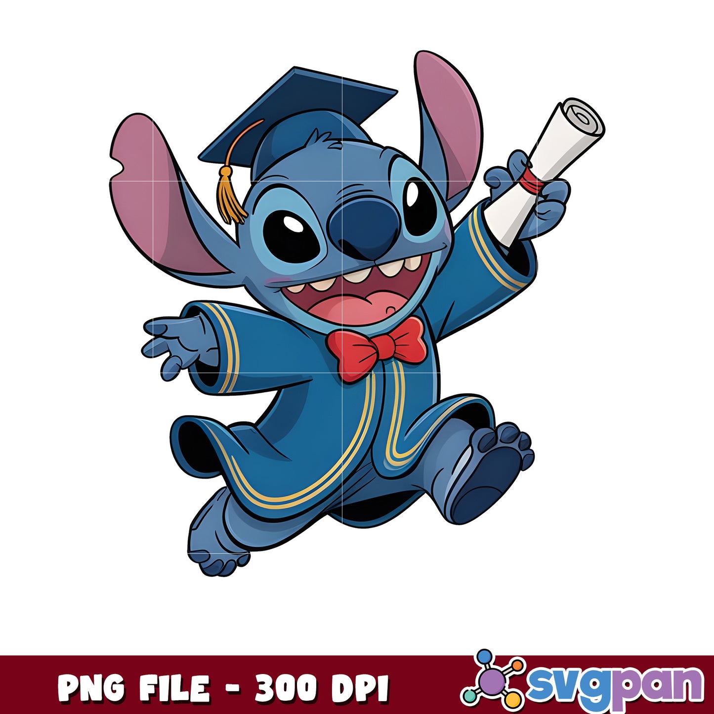 Stitch graduation png, lilo and stitch png, class of 2025 png