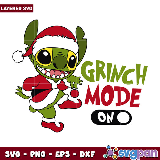 Stitch grinch mode svg, christmas toys svg, the grinch 2 svg