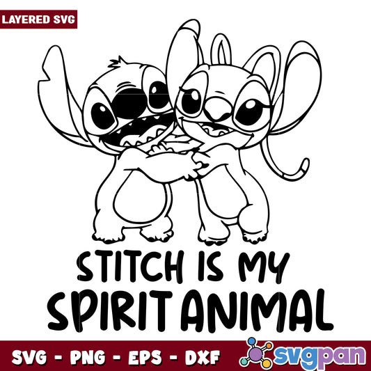 Stitch is my spirit animal svg, cute stitch toys svg, lilo and stitch svg