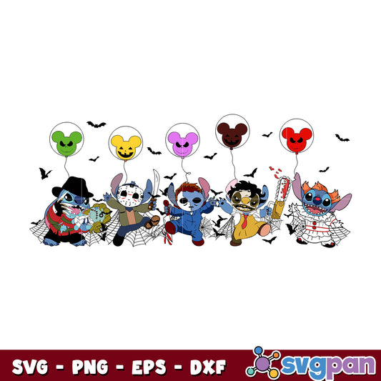 bundle stitch halloween svg