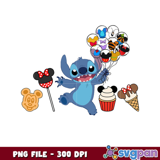 Stitch png, chistmas png, christmas cards​ png