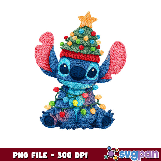 Stitch png, spirit christmas​ png, christmas cards​ png