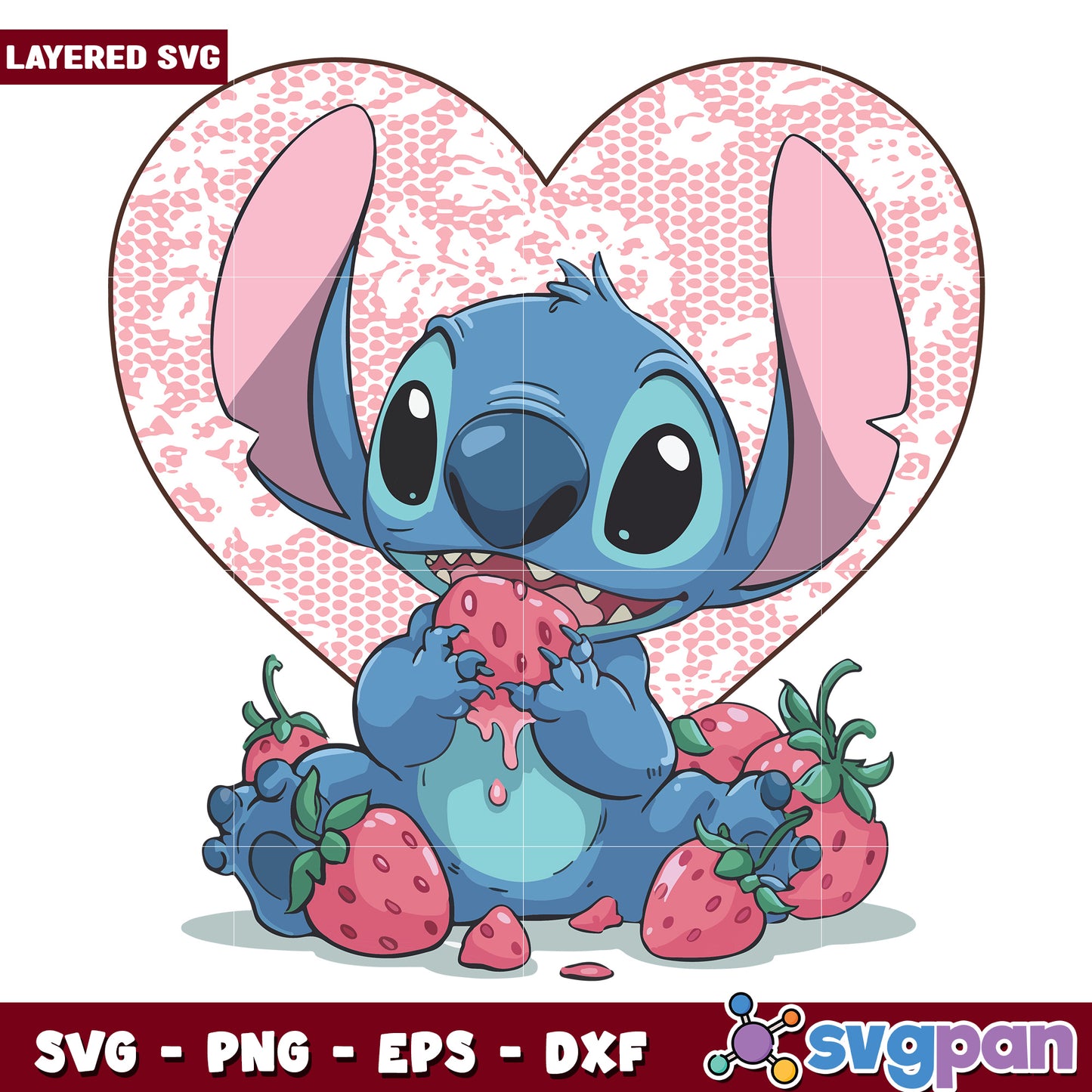 Stitch strawberry png, lilo and stitch  png, disney pixar png