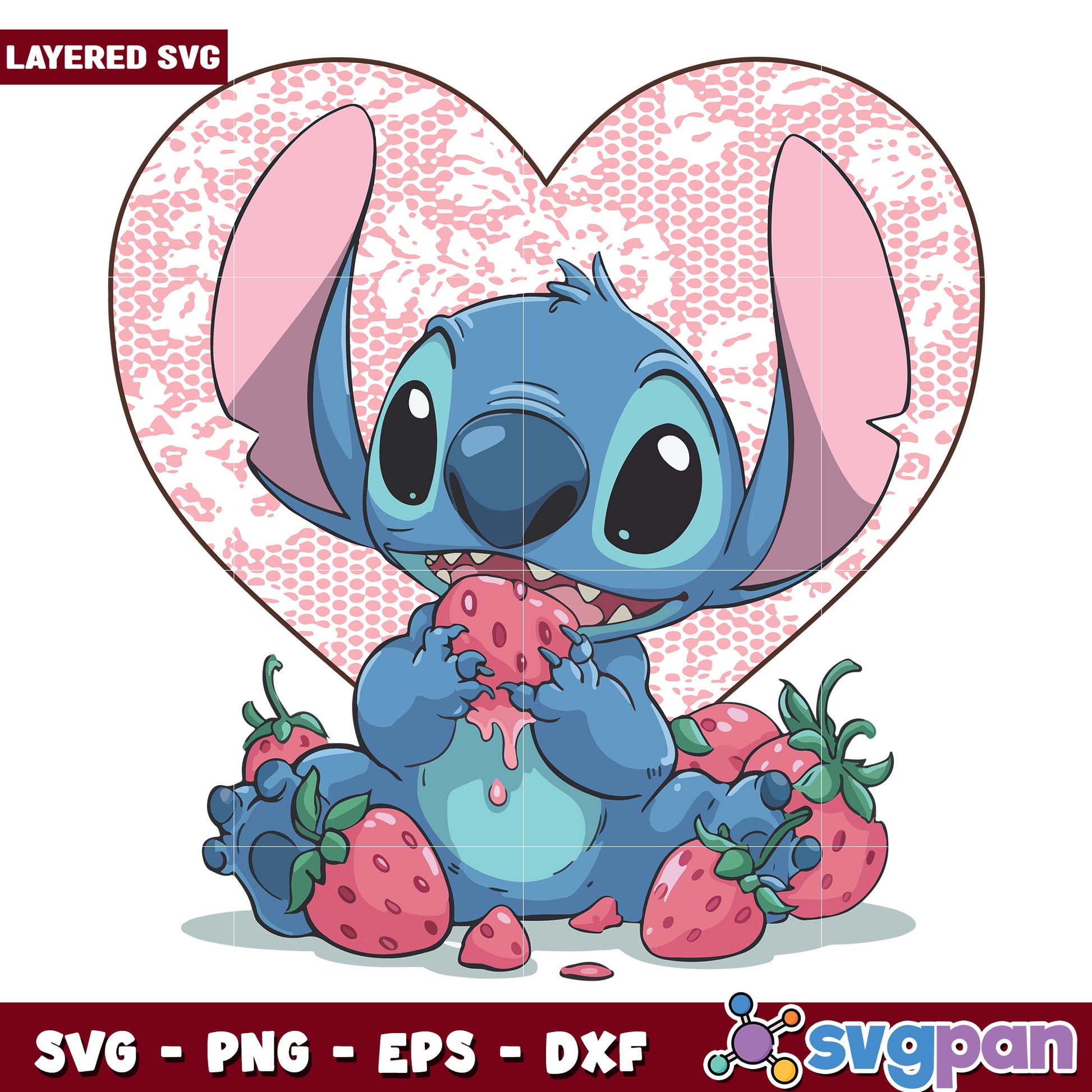 Stitch strawberry png, lilo and stitch  png, disney pixar png