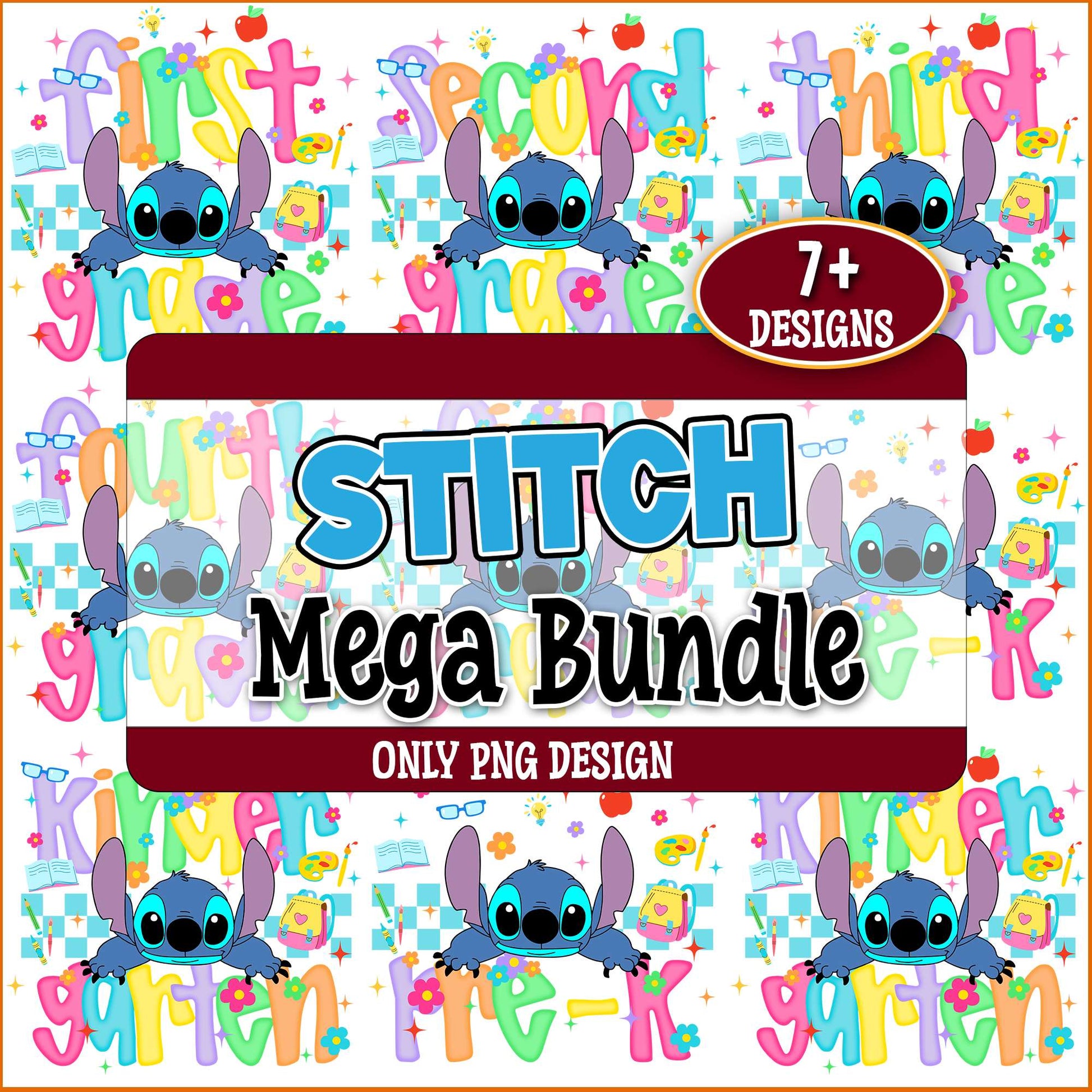 Stitch stunny grade png bundle