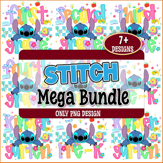 Stitch stunny grade png bundle