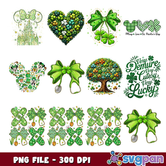St patrick charm png bundle