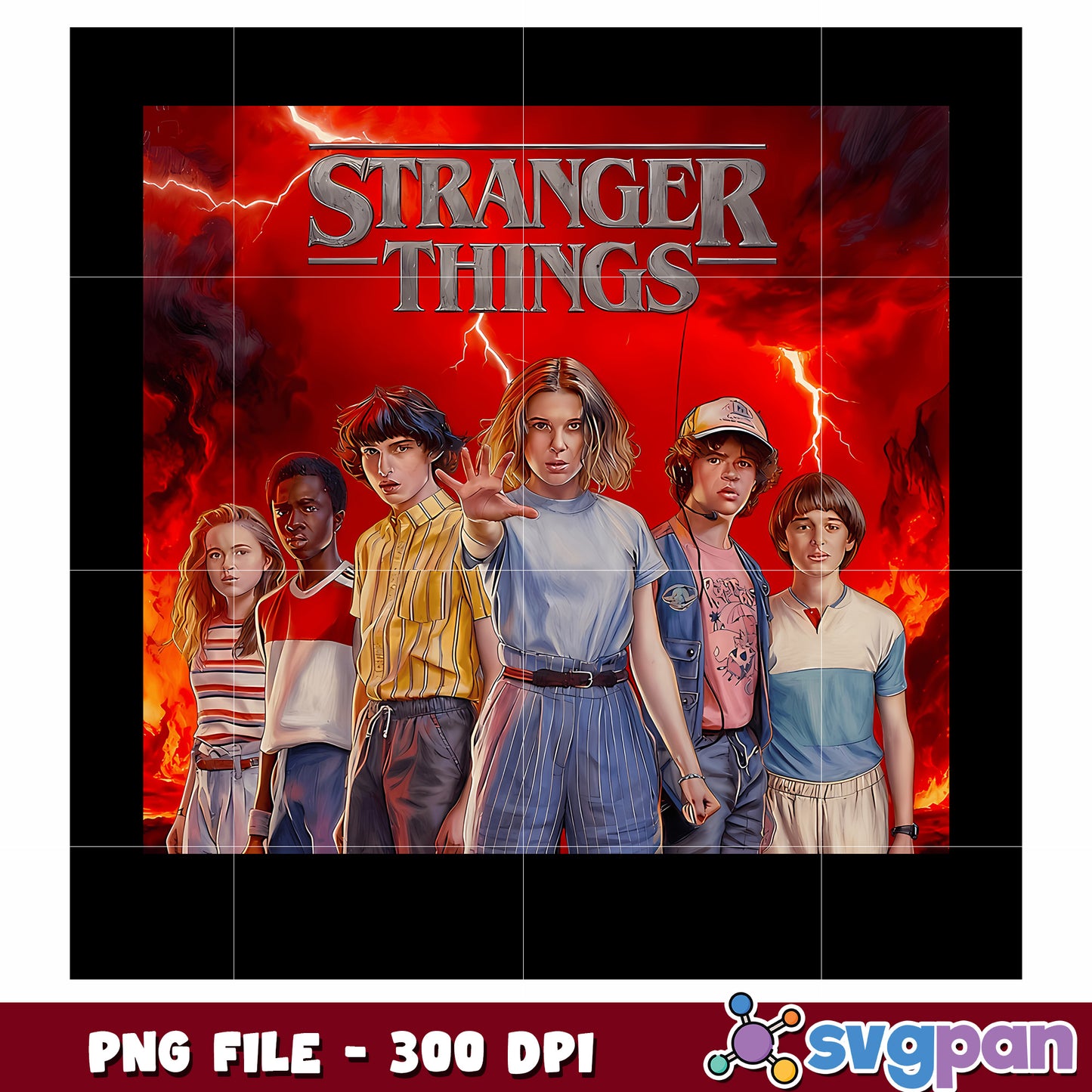 Stranger things characters png, netflix movie png png, the upside down png png