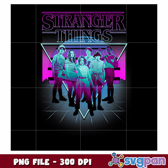Stranger things characters png, stranger things 5 png, hawkins kids pn ...