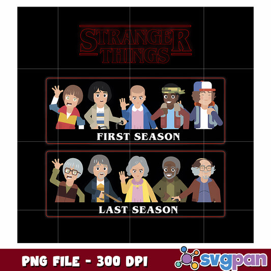 Stranger things friends older png, monster png, 11 stranger things png