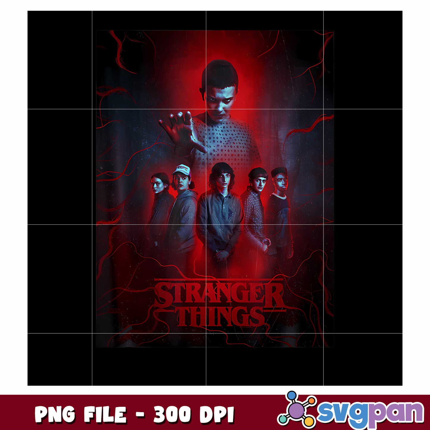 Stranger things png, netflix horror png png, stranger things friends png