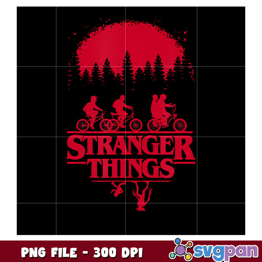 Stranger things red logo png, new stranger things png, mystery movie png