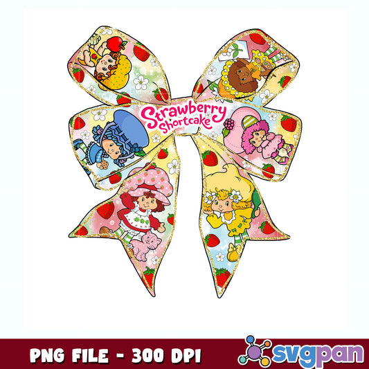 Strawberry shortcake cute logo png, trawberry shortcake chracters​ png