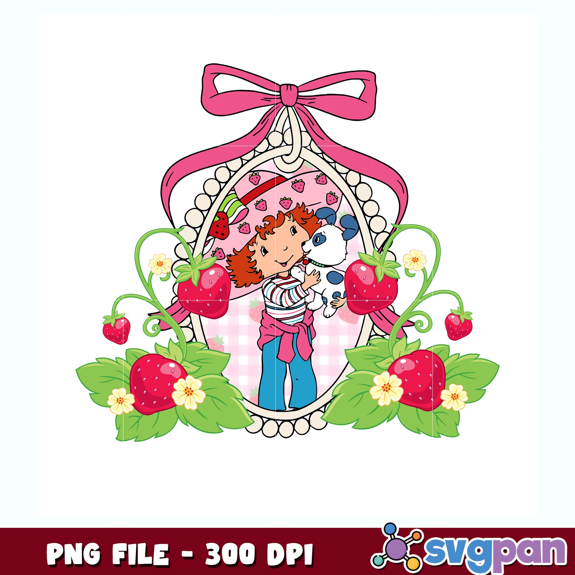 Strawberry shortcake kawaii design png, strawberry shortcake characters​ png