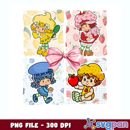 Strawberry shortcake png, strawberry shortcake characters​ png