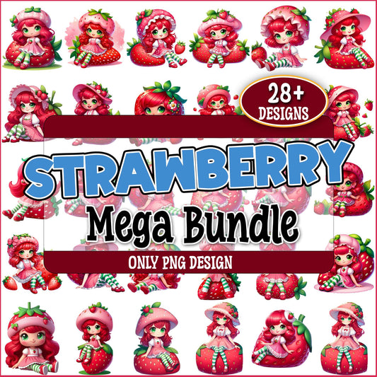 Strawberry shortcake png bundle
