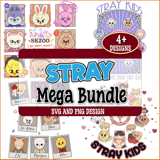 Stray kids cards svg bundle