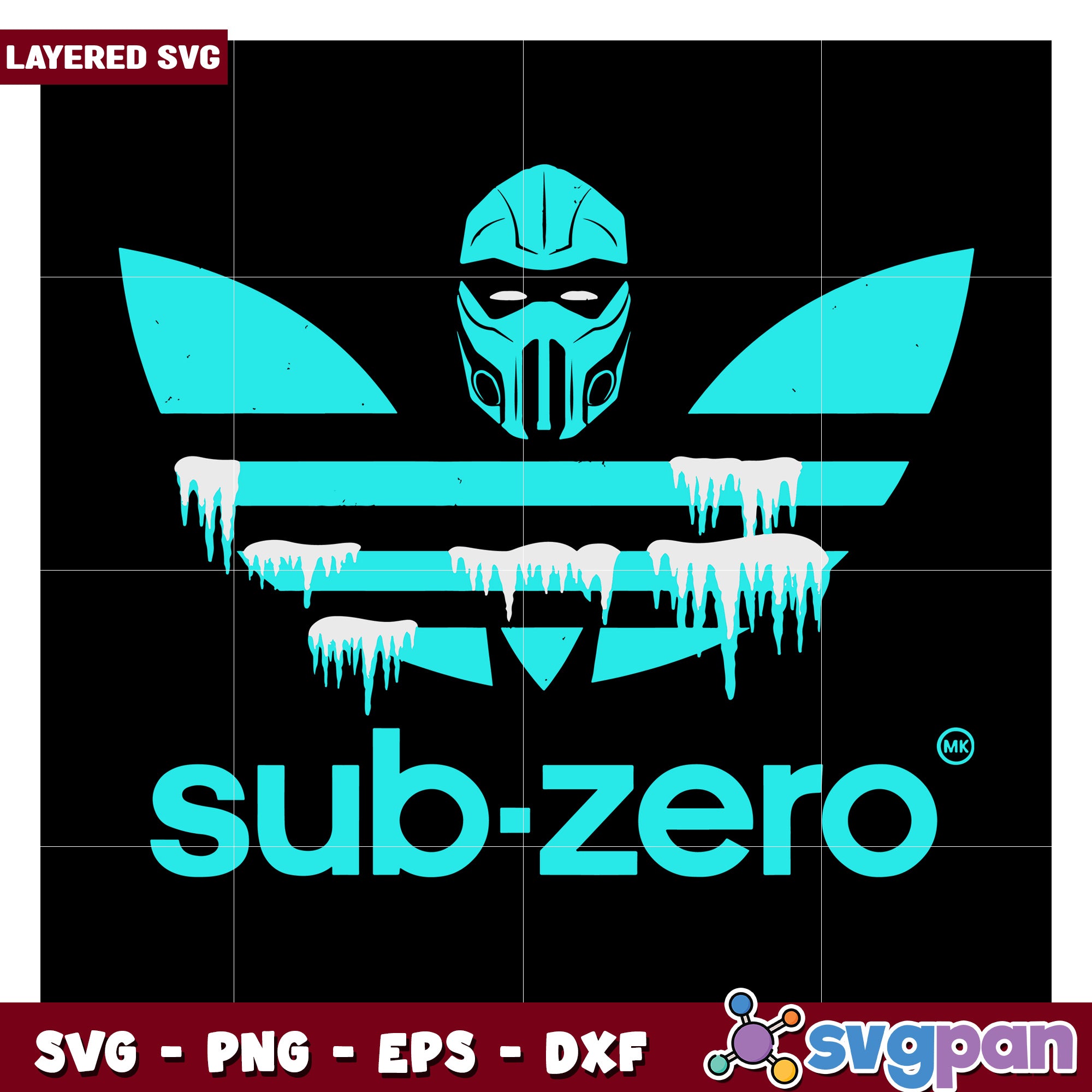 Below Zero Vector Sub Zero Layered SVG Design for Crafts, Perfect for Customizing Projec ...