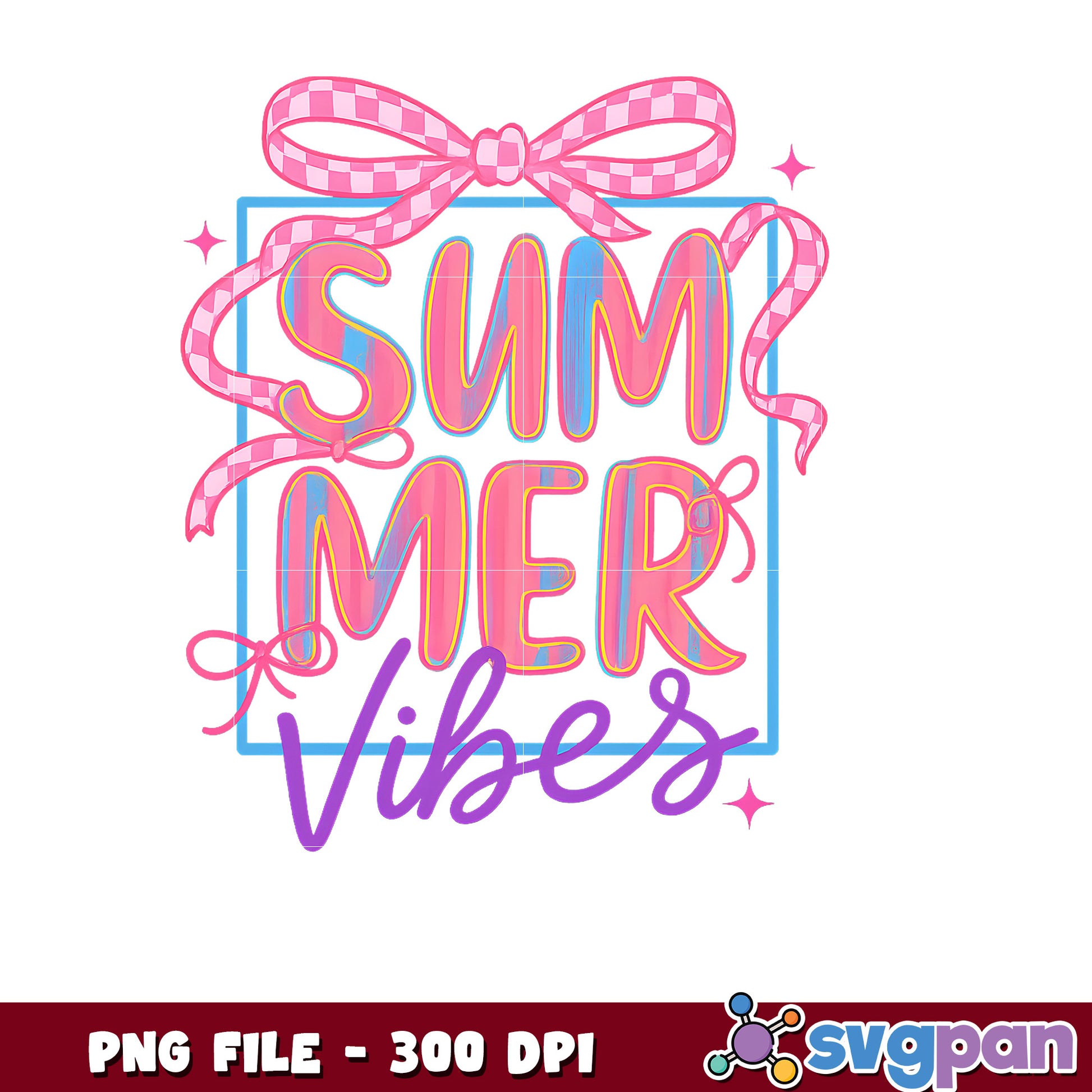 Summer Vibes PNG Design 300 DPI