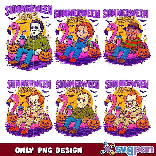 Summerween killers png bundle