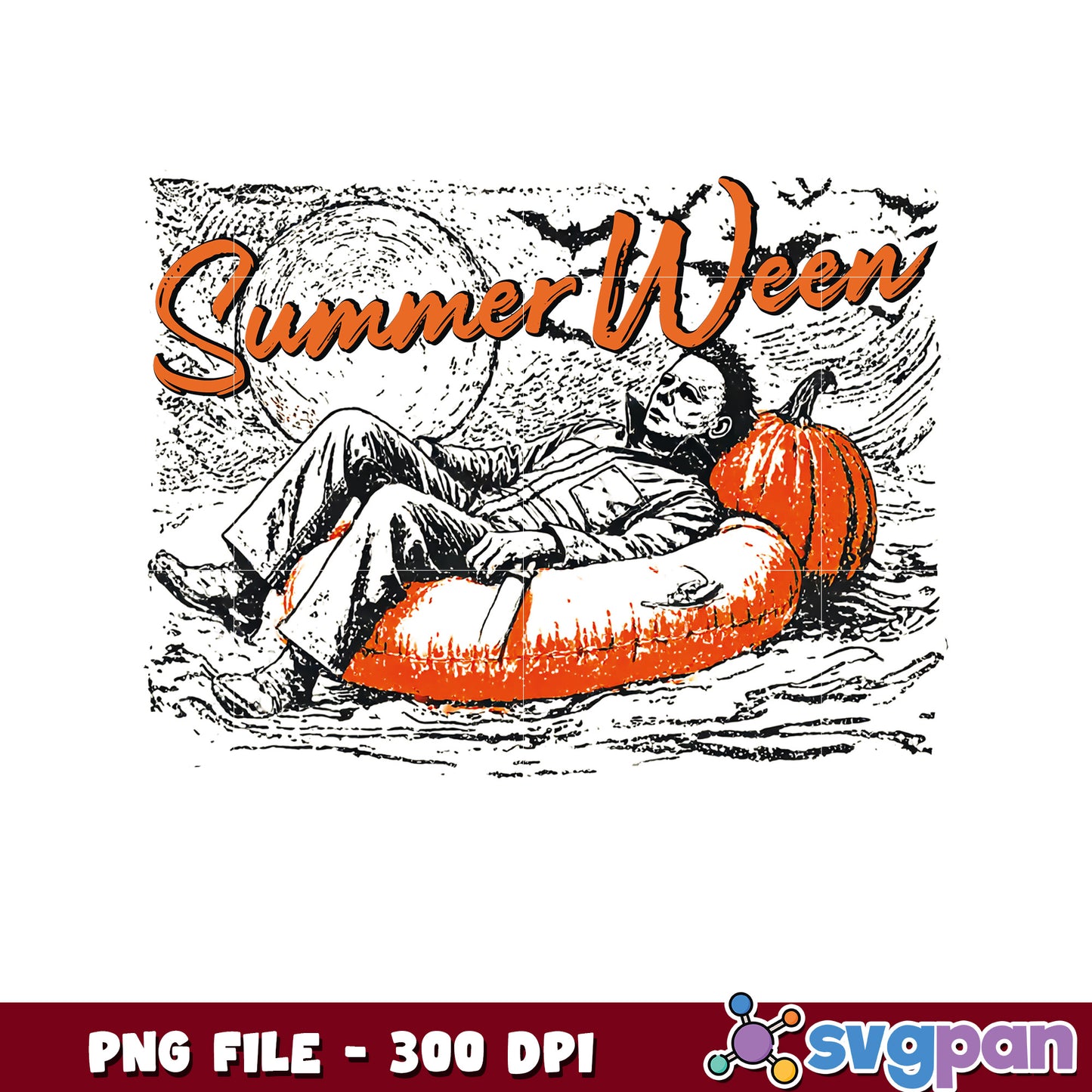 Summerween michael myers png, halloween quotes png, halloween and party​ png