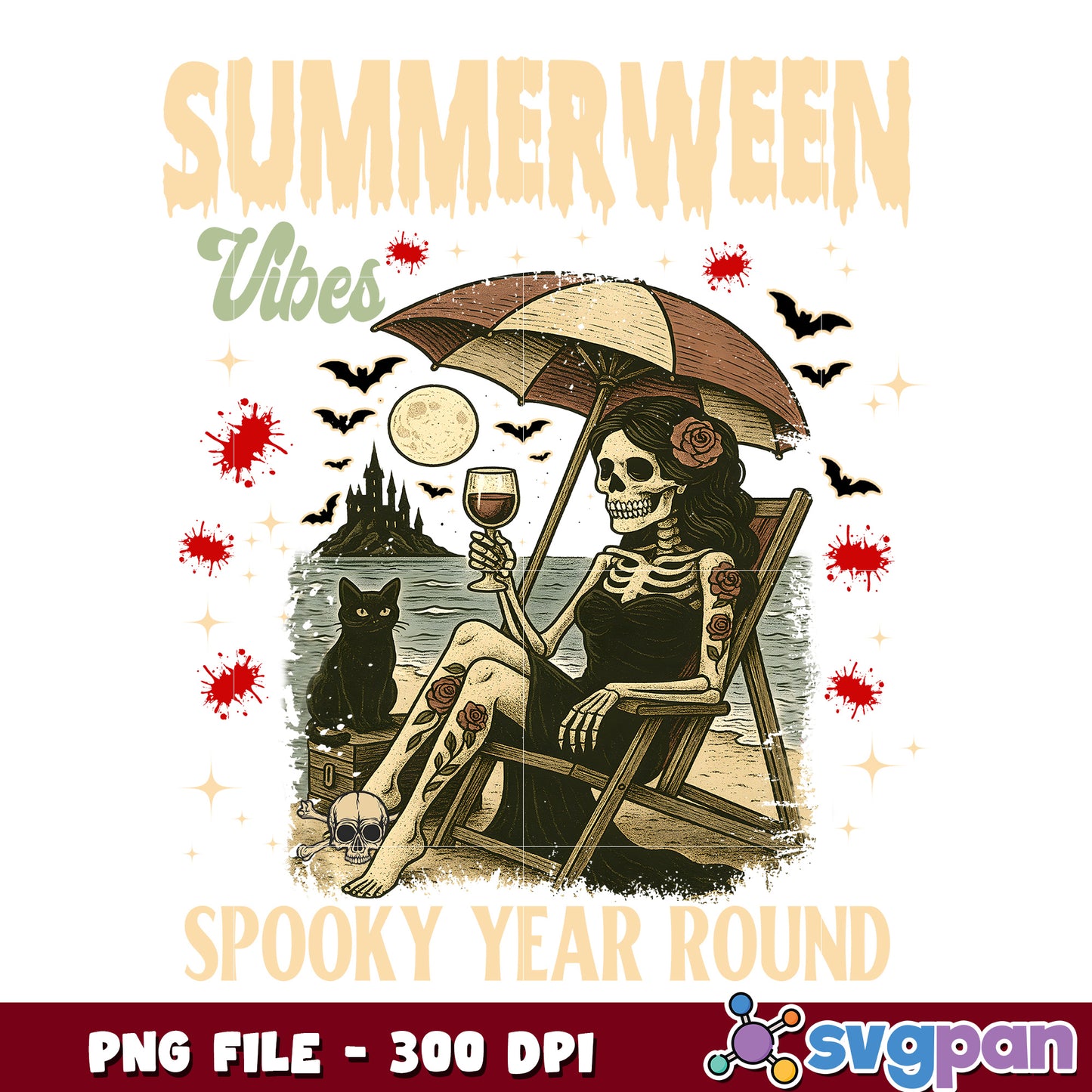 Summerween vibes spooky year png, halloween costumes​ png, spirit halloween​ png