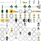 Sunflower svg bundle, flower types svg, flower drawings svg