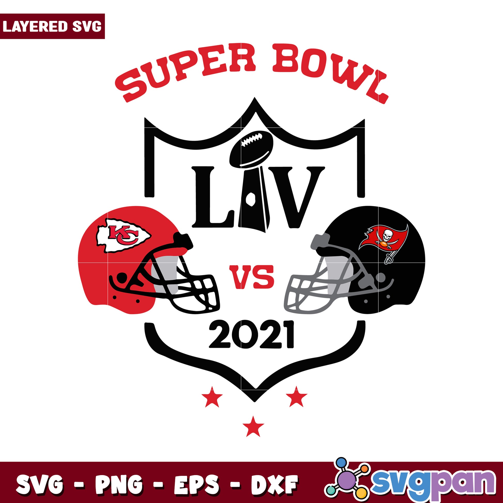 Super Bowl LIV 2021 Graphic Design, Kansas City vs Tampa Bay