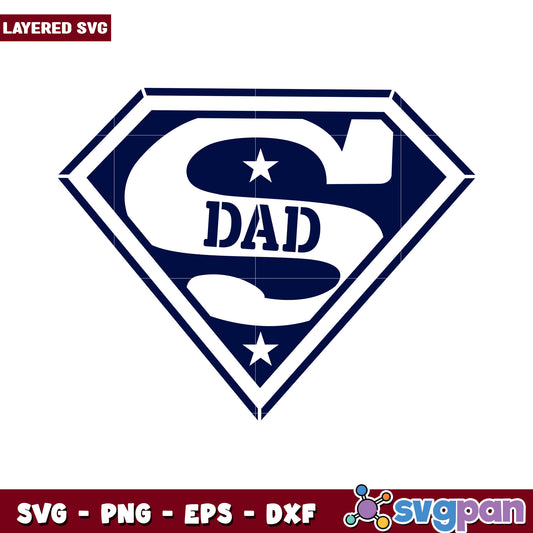 Super Dad Logo SVG Design, perfect for Father's Day gifts