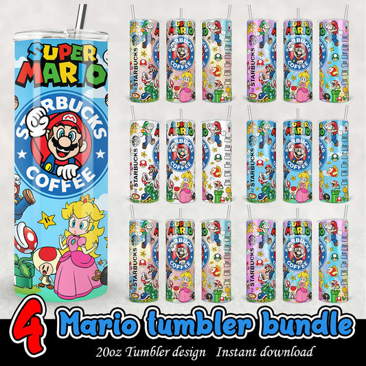 Super Mario Starbucks Tumbler Bundle