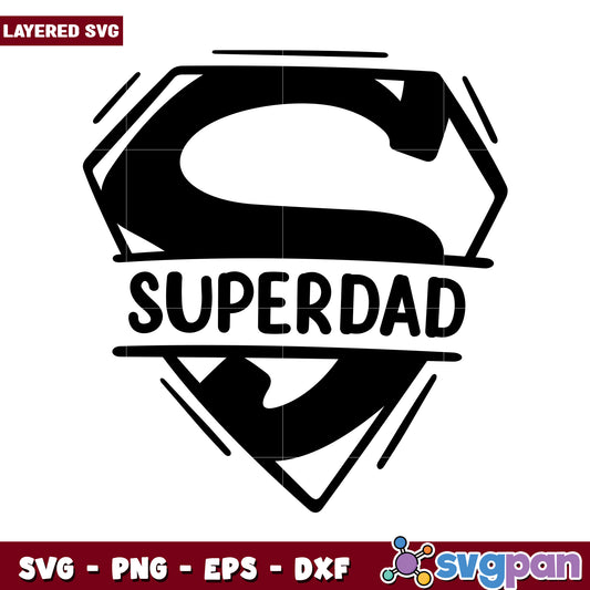 Superdad SVG design for creative projects, perfect gift for dads