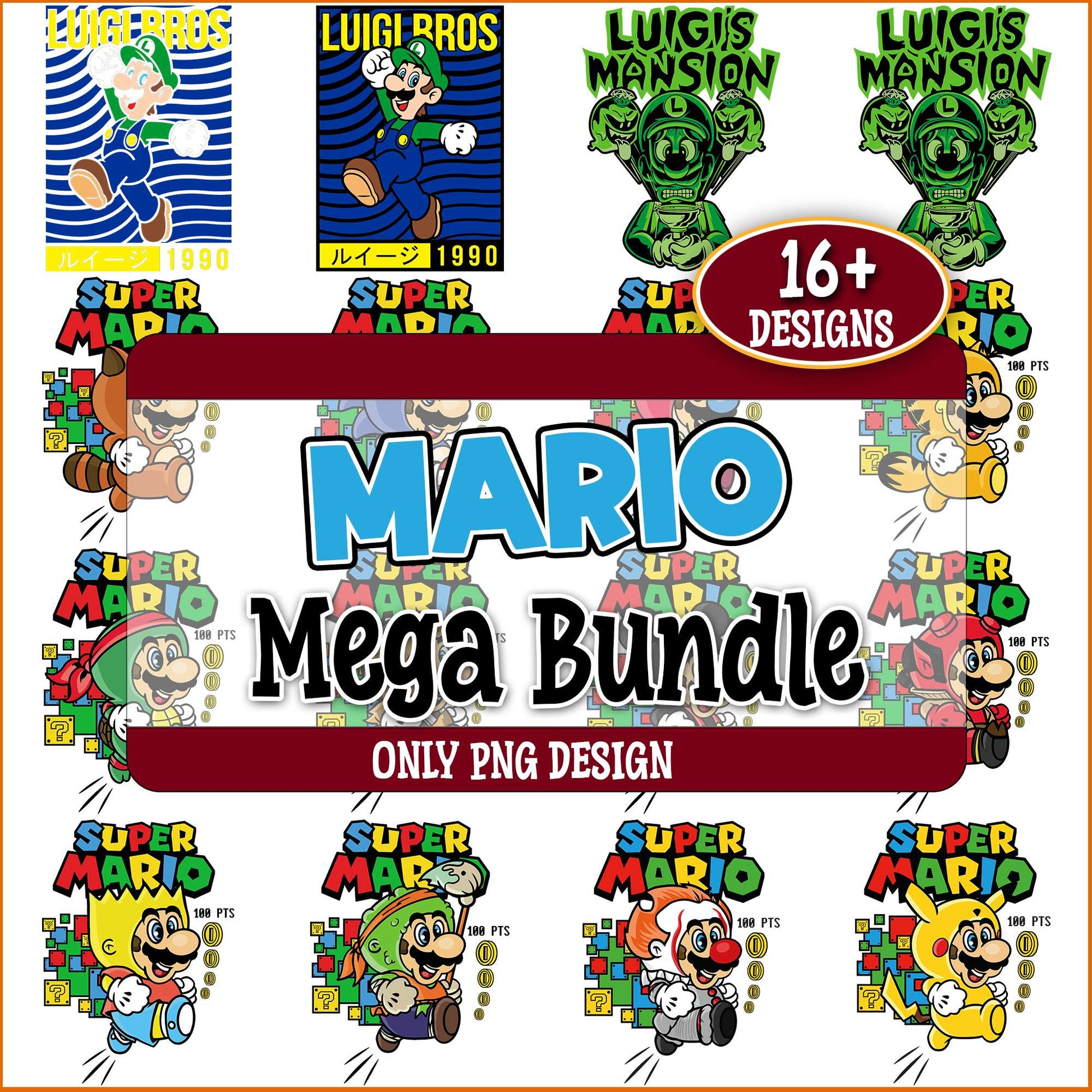 Super mario costume png bundle